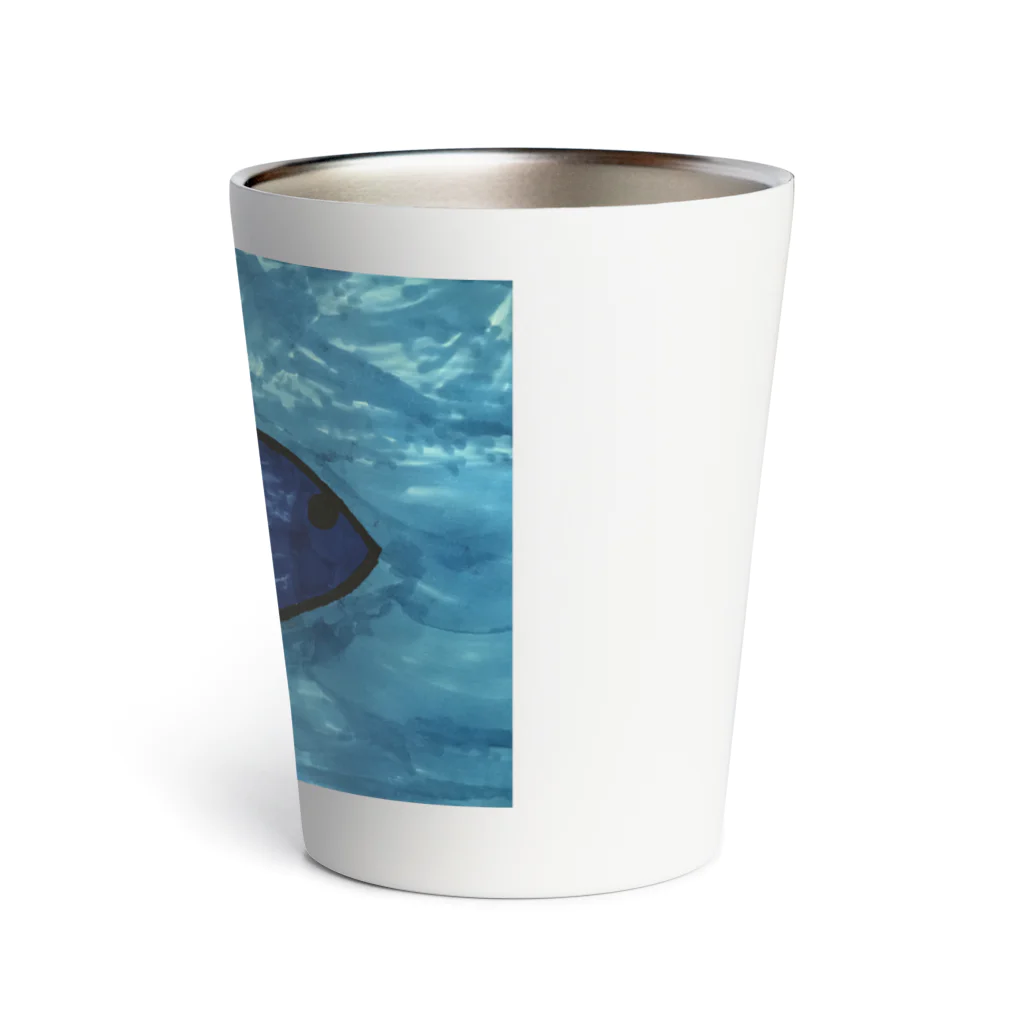 お絵描き大好きの寄生ヘビ Thermo Tumbler