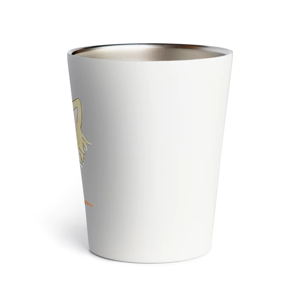 さな笑ART工房のクリーム毛だけどシロちゃん Thermo Tumbler