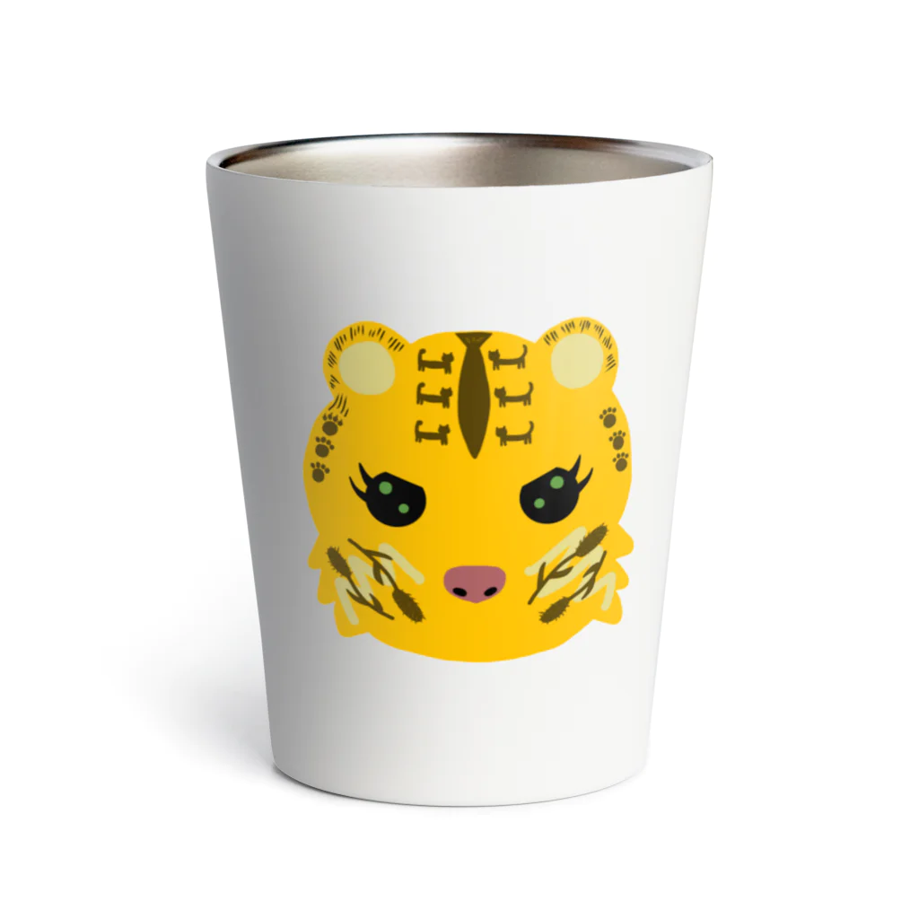 CHOSANAの猫柄の虎 Thermo Tumbler