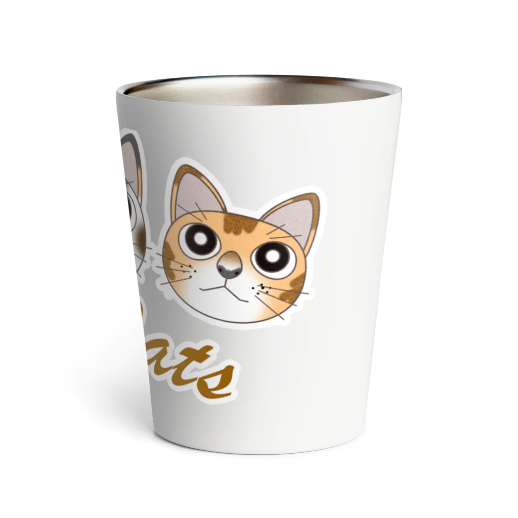 ロゴTシャツのひよこ堂の猫 ねこ ネコ Love Cats Tシャツ バッグ 帽子 スマホケース ベビー用品 等 Thermo Tumbler