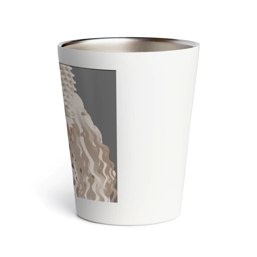 まみおデザインのプードルくん Thermo Tumbler