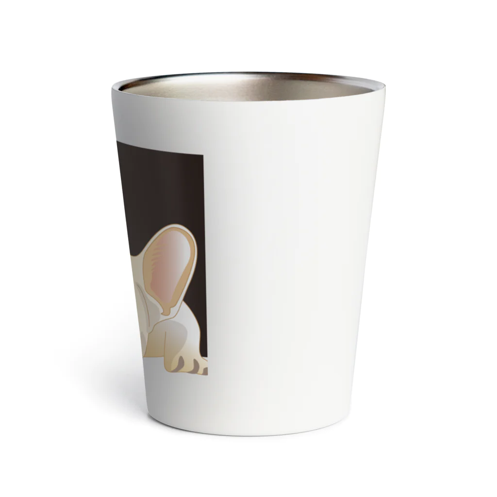 まみおデザインのフレブルくん（クリーム） Thermo Tumbler