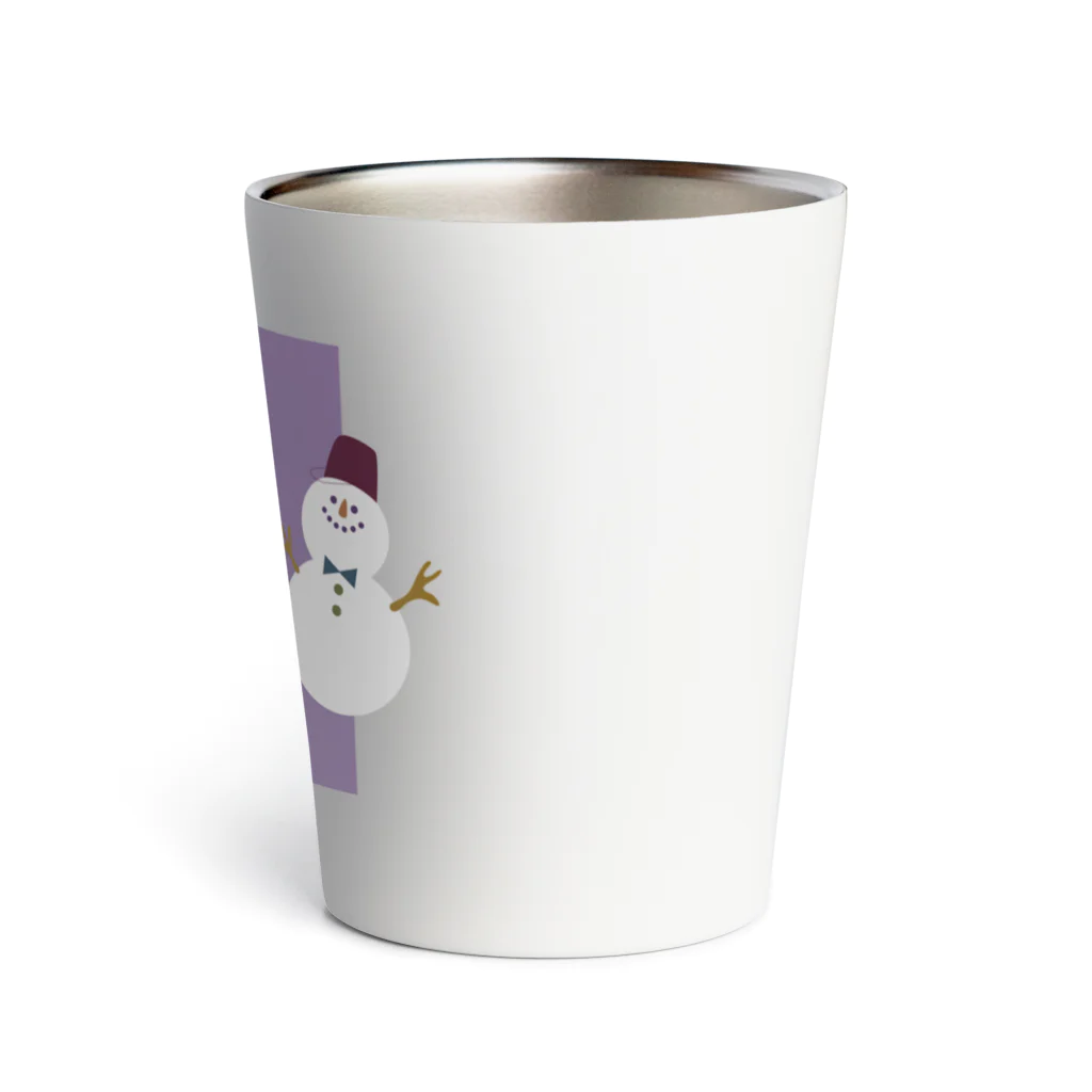 Hinaのまるくて かわいい purple Thermo Tumbler