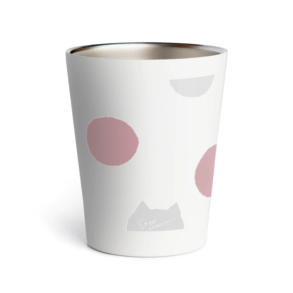 mifのStay warm ドットねこ Thermo Tumbler