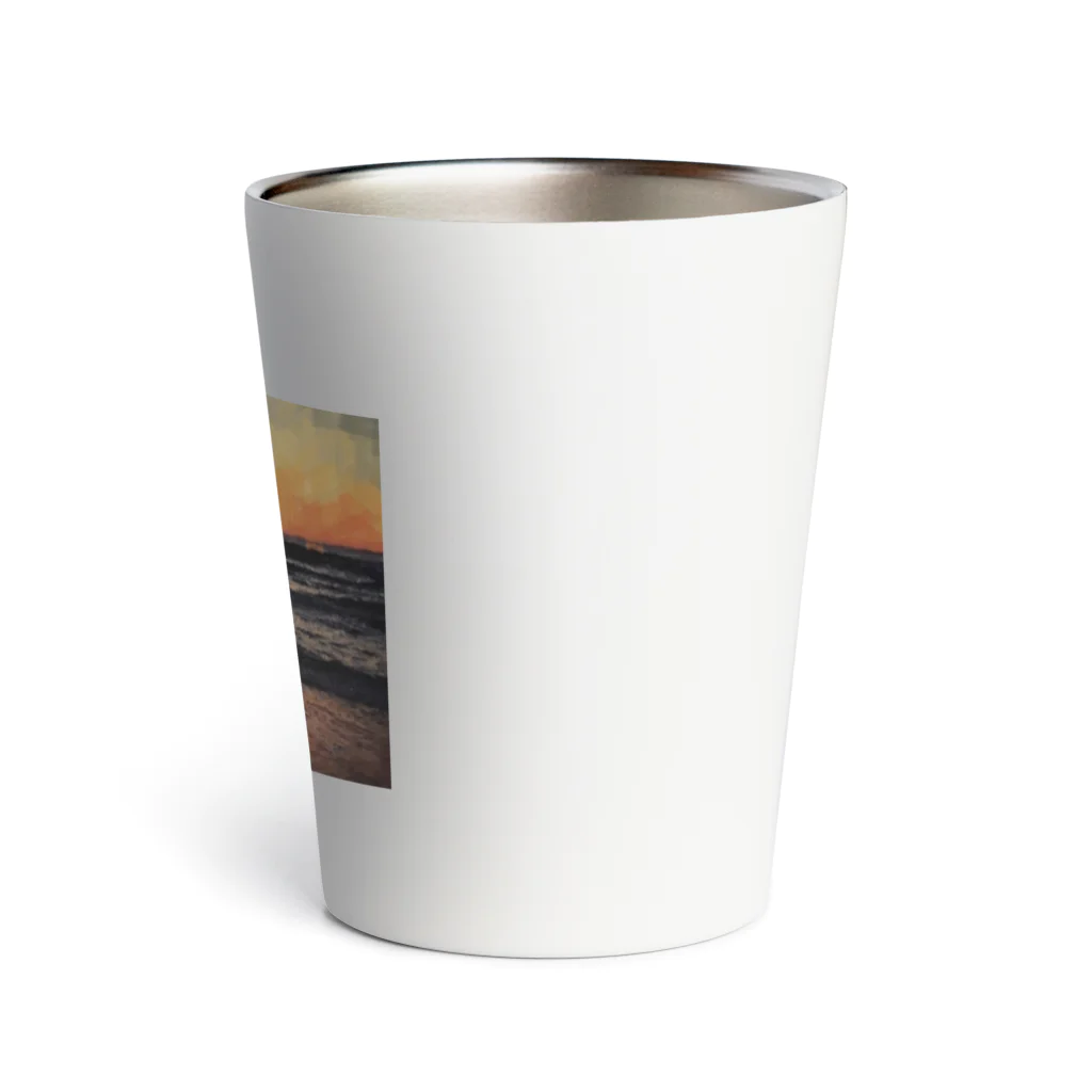 One natureのオレンジ夕日 Thermo Tumbler