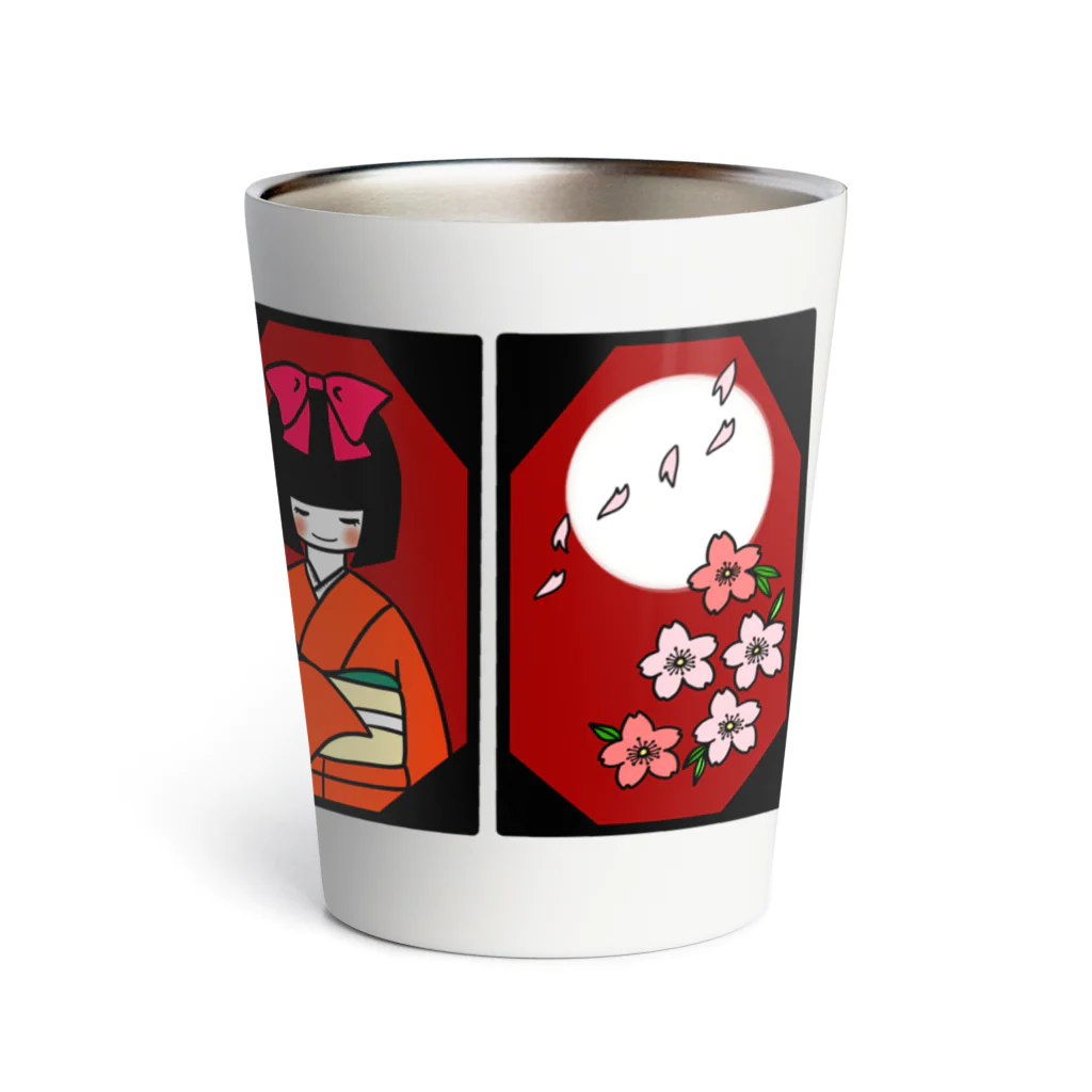 中西屋(歯車)の花札モチーフグッズ Thermo Tumbler