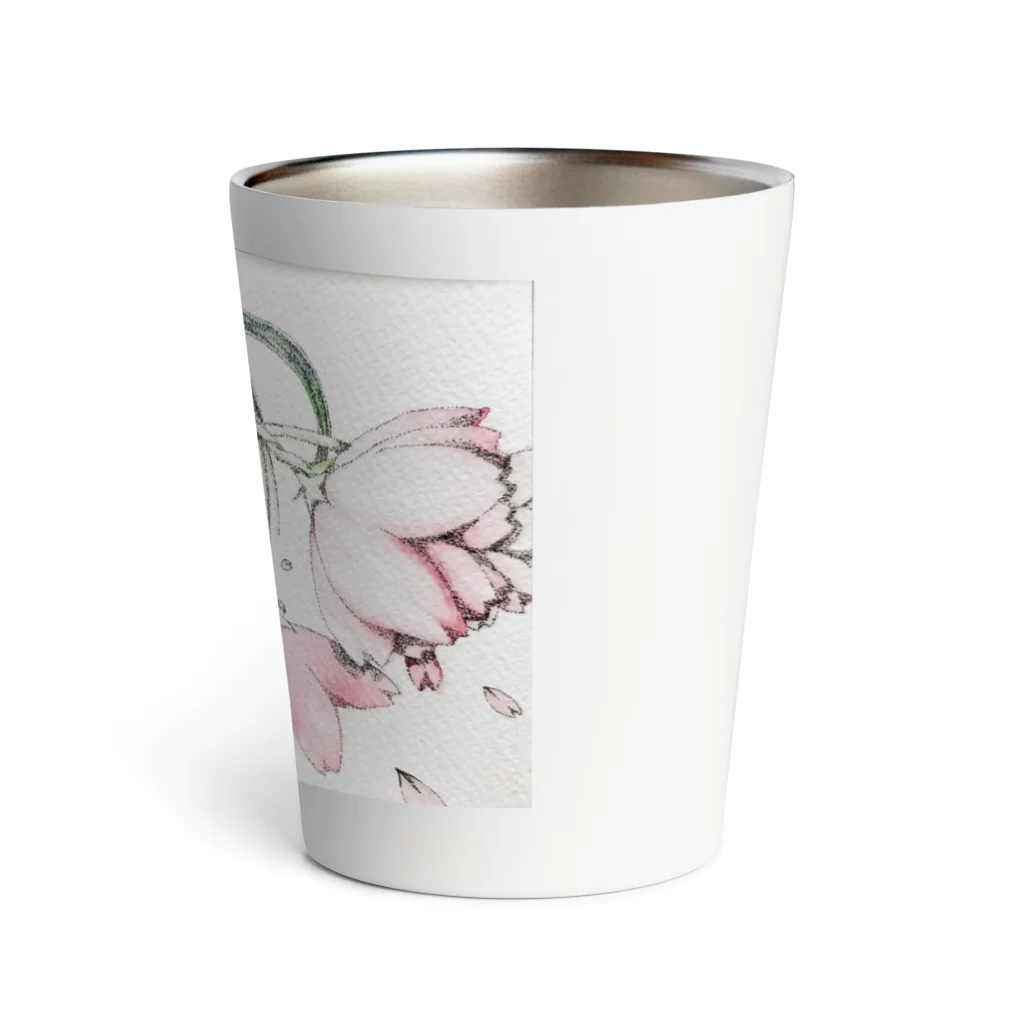 Pointillism loveの春の妖精 Thermo Tumbler