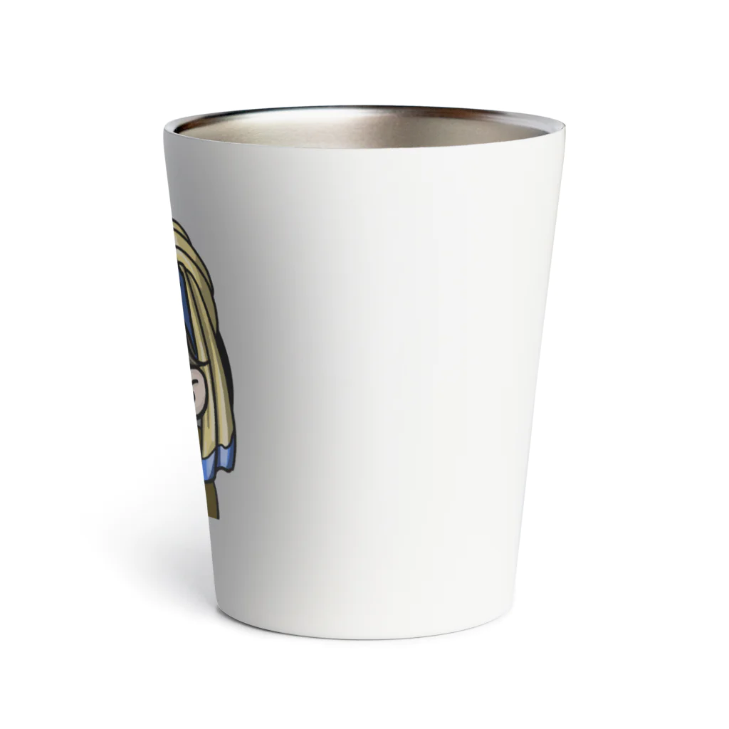 くまとむっち🦦のしんじゅな赤ちゃん名画（ロゴ有り） Thermo Tumbler