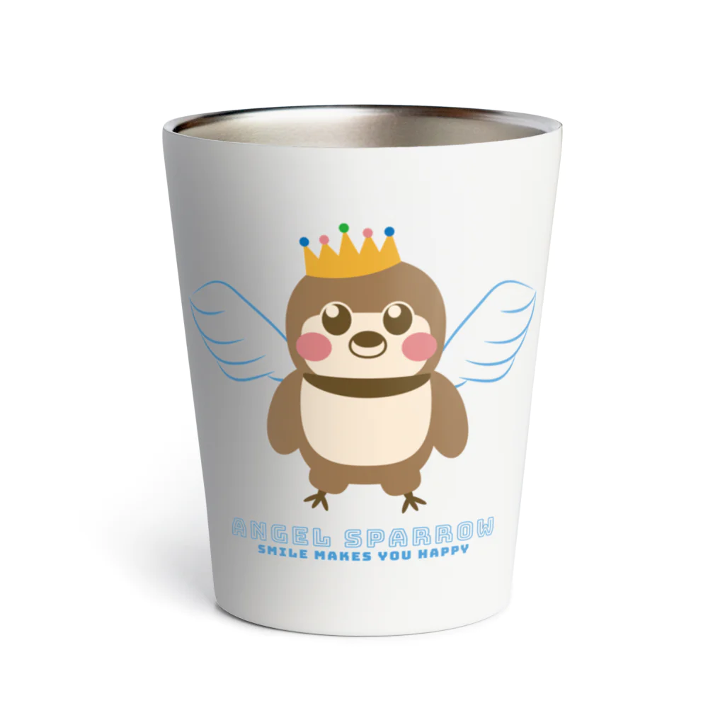 “すずめのおみせ” SUZURI店のANGELだいちゃん Thermo Tumbler