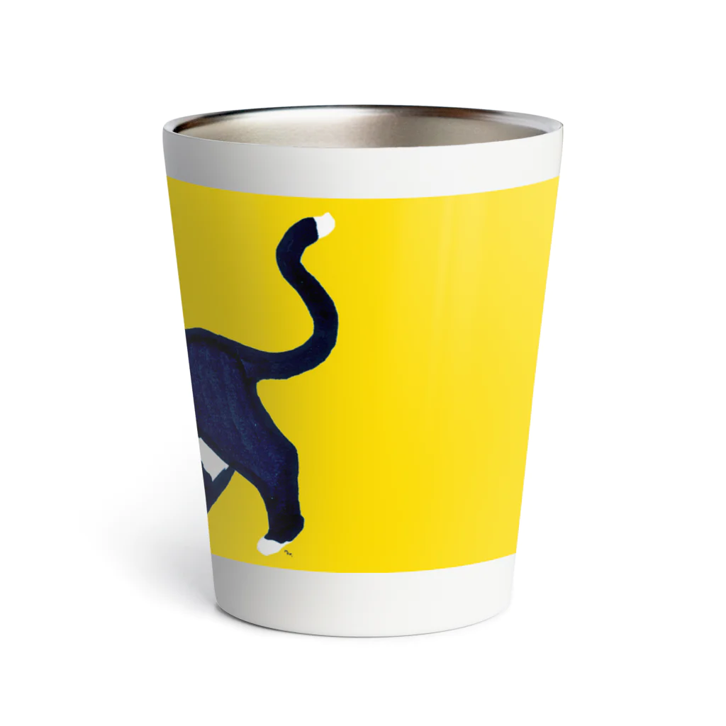 segasworksのハチワレねこ(背景あり) Thermo Tumbler