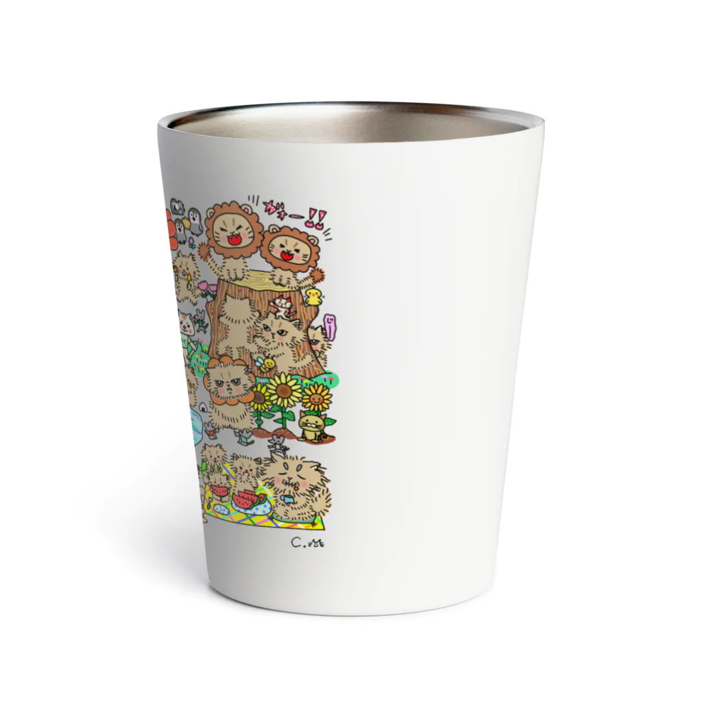 chimamusubiのフルオーダーイラスト商品見本 Thermo Tumbler