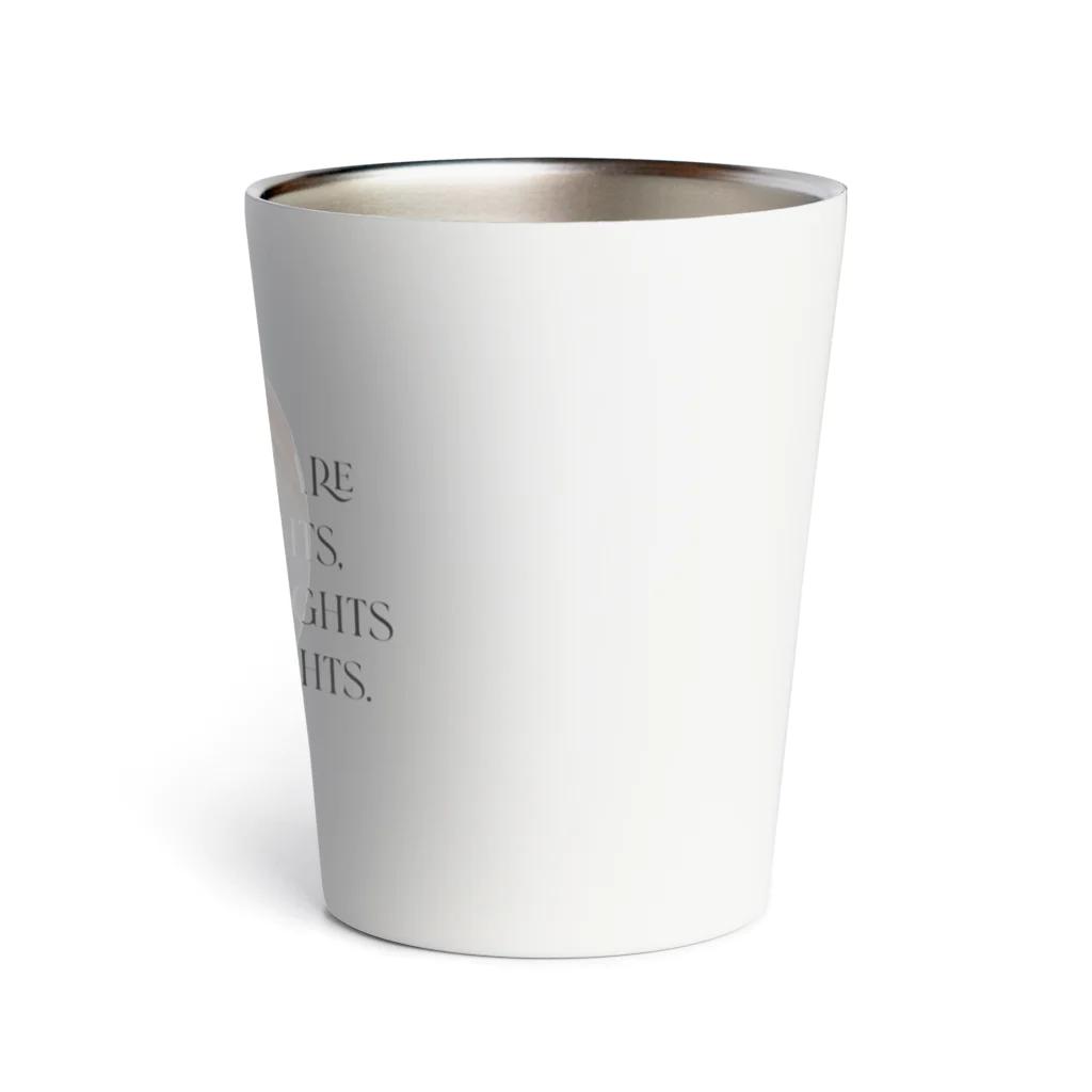 MONETのHUMAN RIGHTS ARE WOMEN RIGHTS , Thermo Tumbler