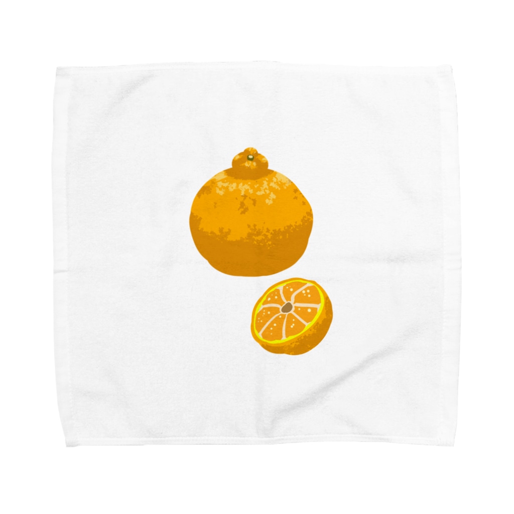 デコポン みかんイラストグッズ 果物 お野菜シリーズ Towel Handkerchief By Illust Designs Lab Suzuri