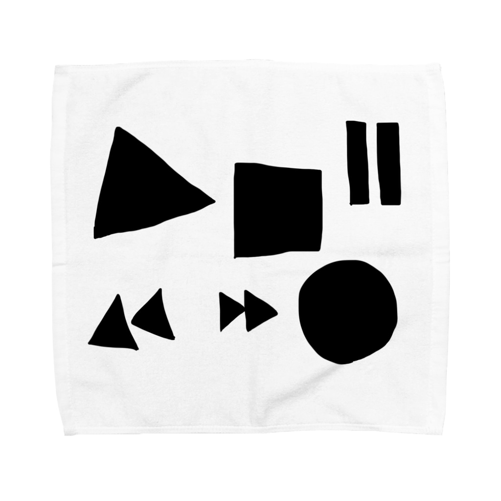 ym303bass オフィシャルショップの音楽のボタン Towel Handkerchief