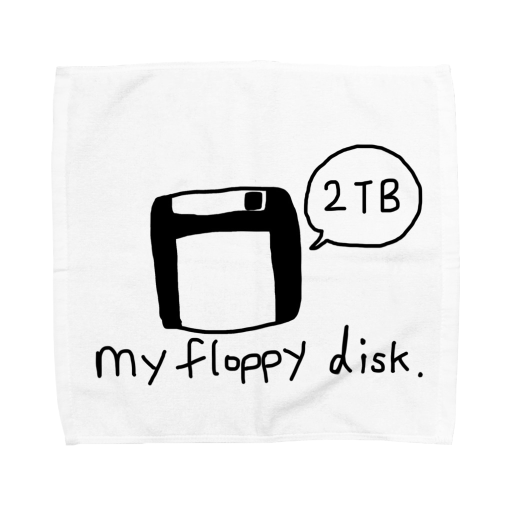 ym303bass オフィシャルショップのフロッピーディスク　2TB Towel Handkerchief