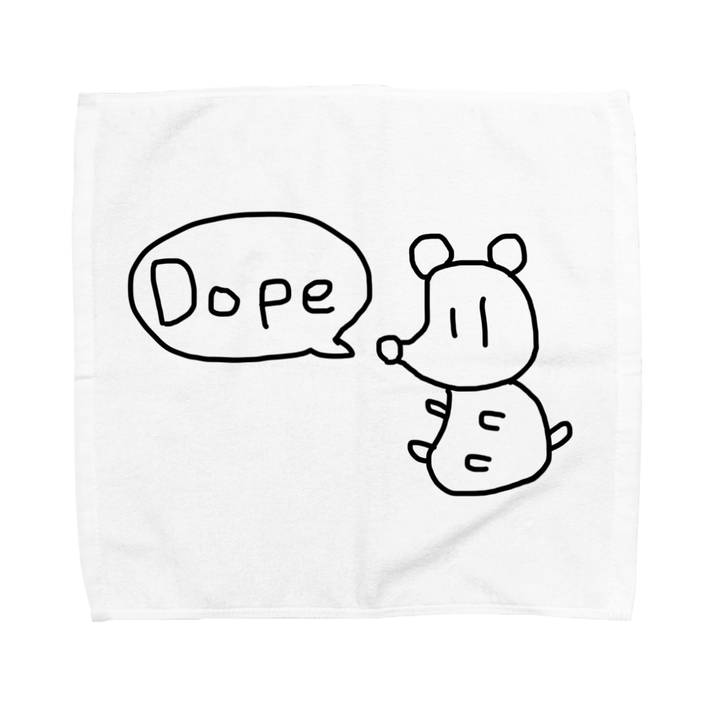 ym303bass オフィシャルショップのアシッドねずみ　dope Towel Handkerchief
