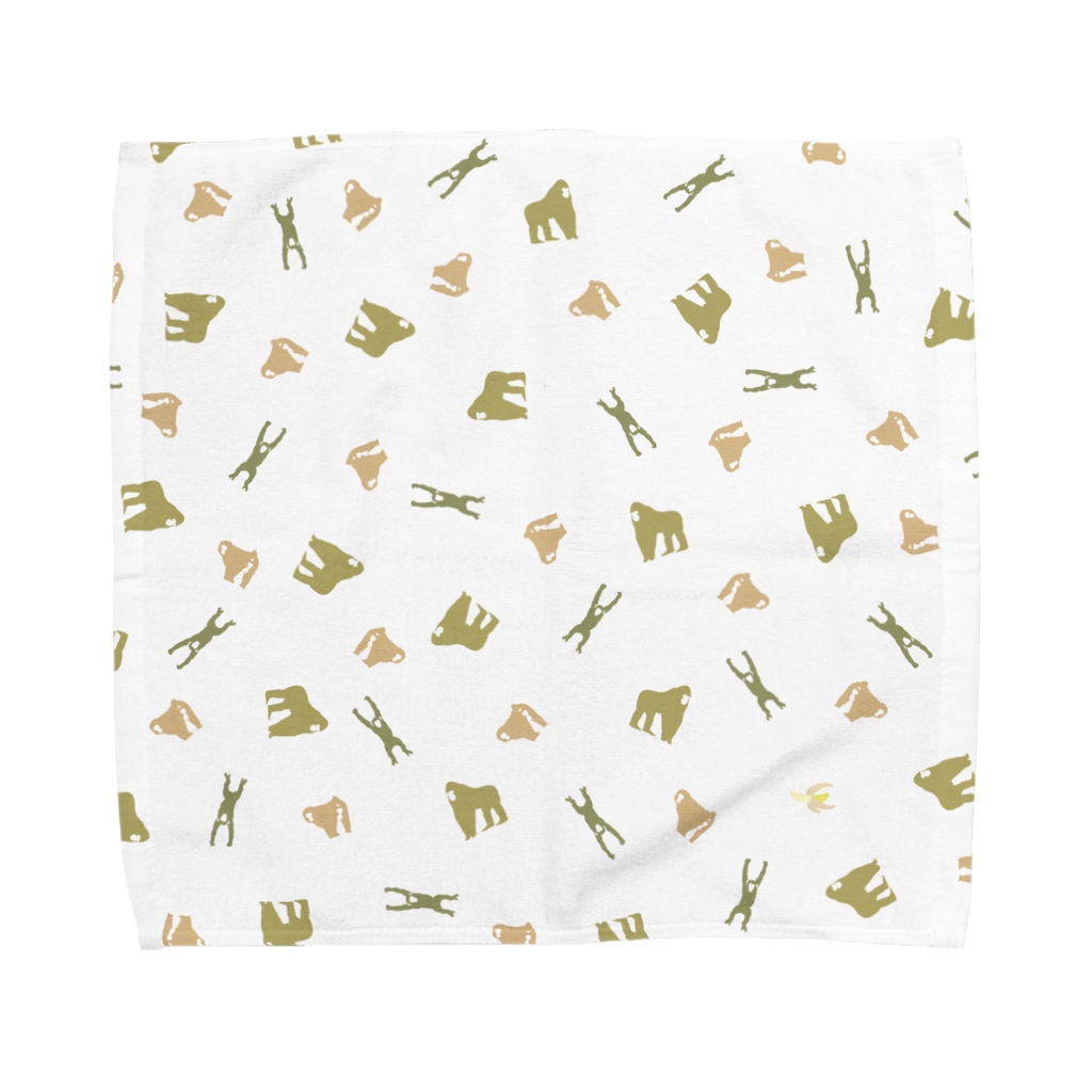 サル ゴリラ チンパンジー Tシャツデザイン ヤブサカショクドウ Yabusakashokudo のタオルハンカチ通販 Suzuri スズリ