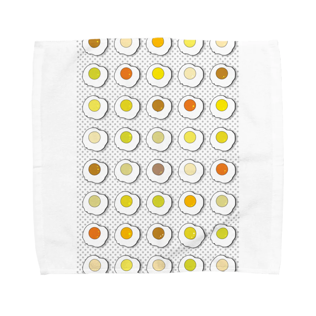 すのうてぃの目玉焼き戦争　背景ver タオルハンカチ