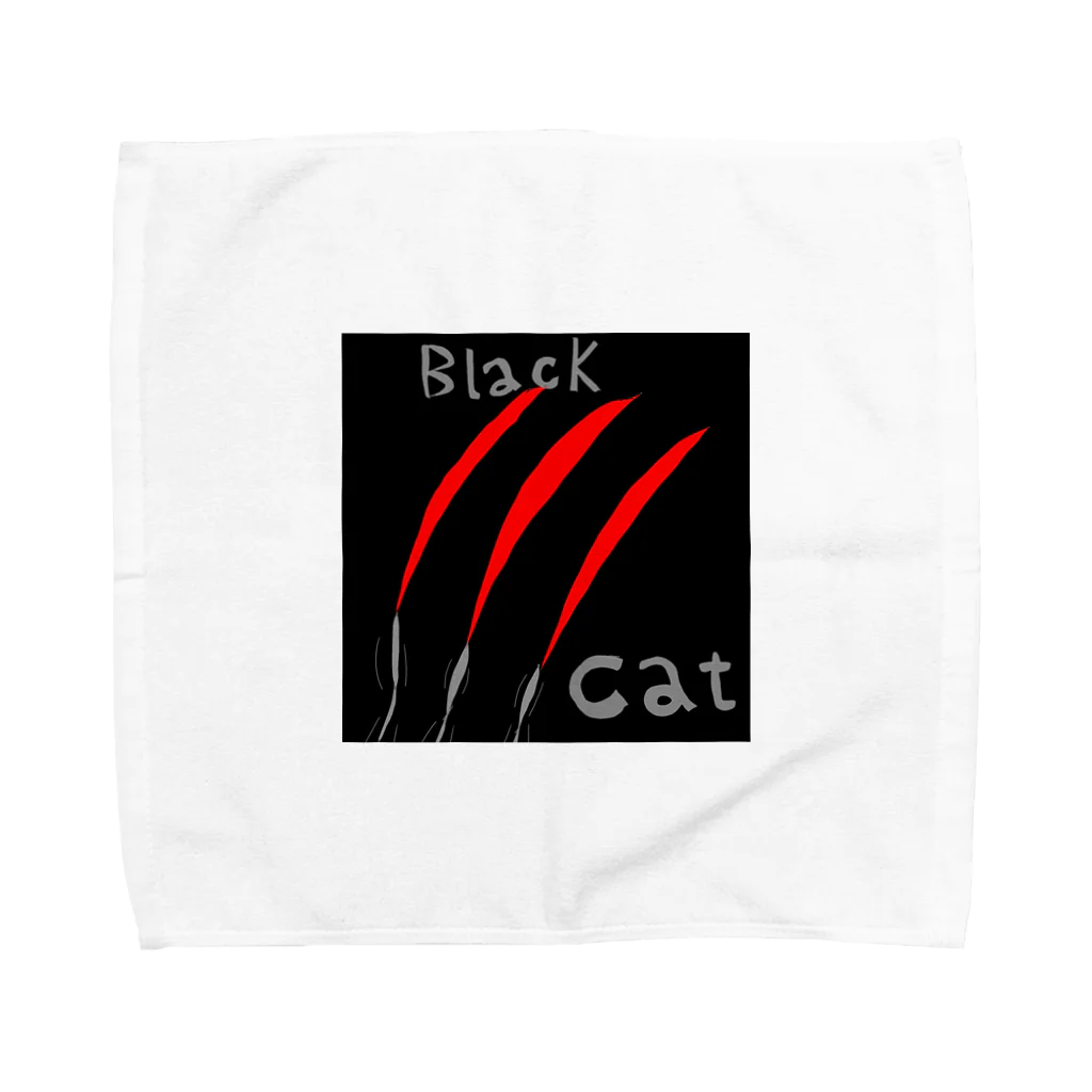 KING Games【コーラル】のブラックキャット「KG」 Towel Handkerchief