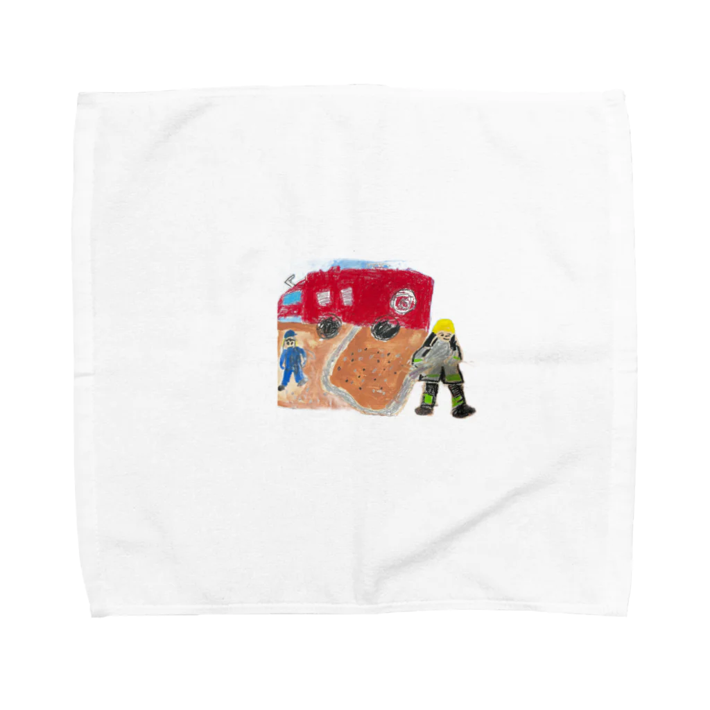 mikanbako0104の消防士さん Towel Handkerchief