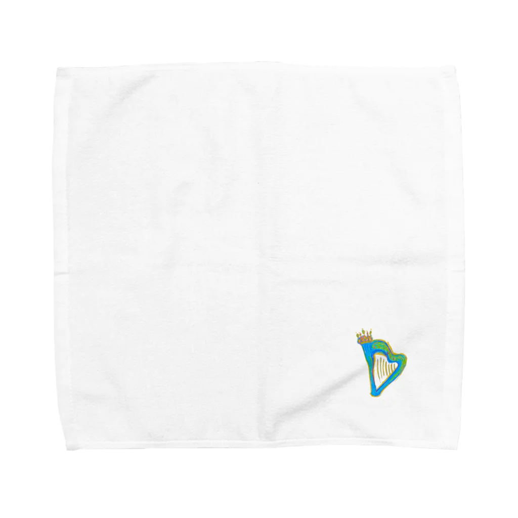 ハープのお部屋の王冠キラキラハープ Towel Handkerchief