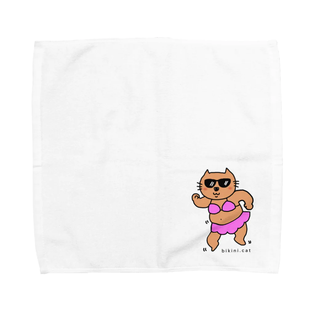 BIKINI.CATのダンシングビキニCATさん Towel Handkerchief