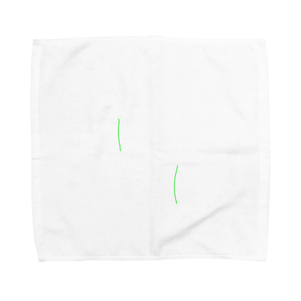 TASのたった2本の線(グリーン) Towel Handkerchief