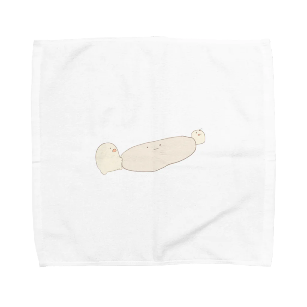 あずきのお店のtatakai no makuake Towel Handkerchief