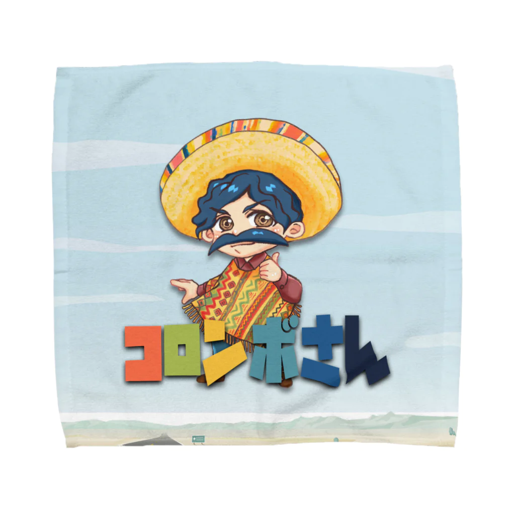 コロンボさんショップのコロンボさんハンドタオル Towel Handkerchief