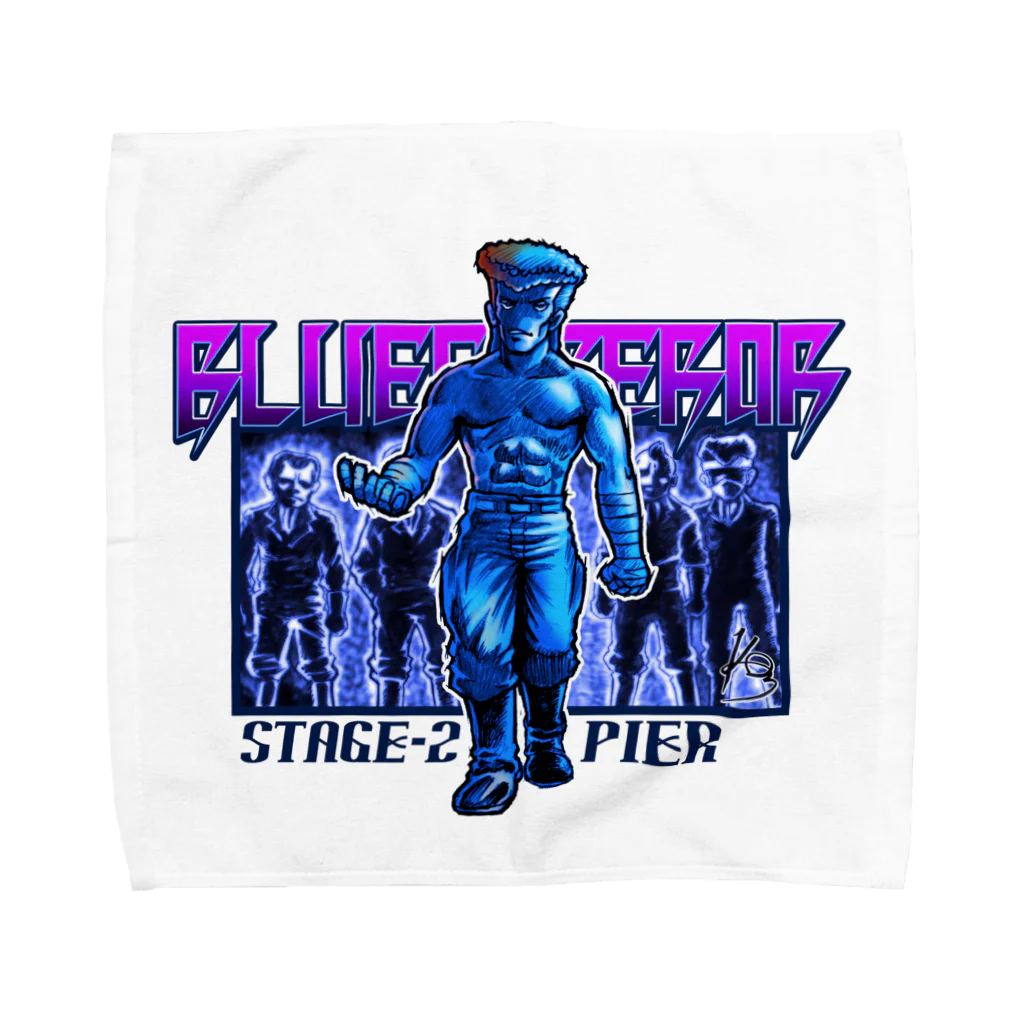 Kon-ART グッズショップのBLUE Emperorシンジ Towel Handkerchief