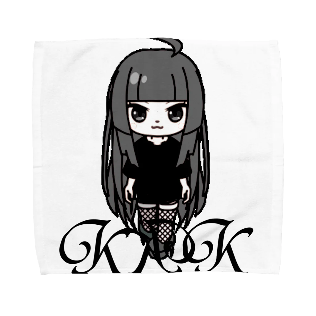 きくこショップのきくこモノクロシリーズ Towel Handkerchief