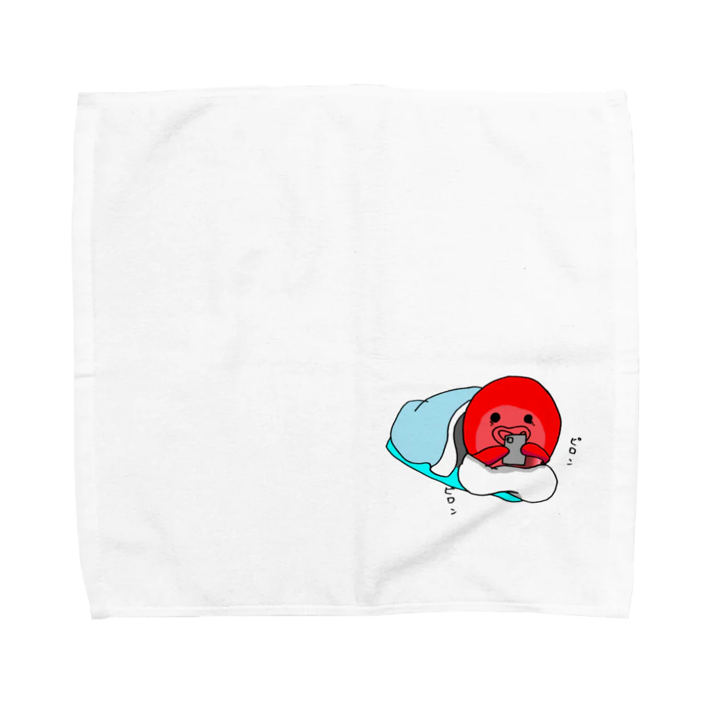 ももたこの寝るまでスマホタコ Towel Handkerchief