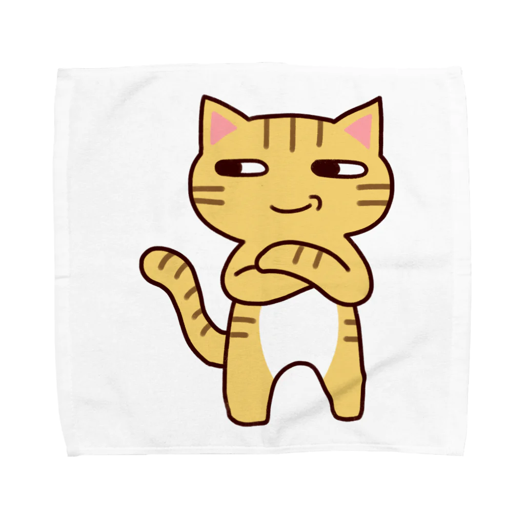 Mikitominamoのにやり猫 Towel Handkerchief