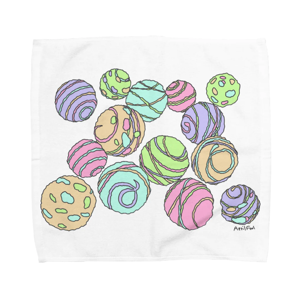 aprilfoolのヨーヨー（カラー1） Towel Handkerchief