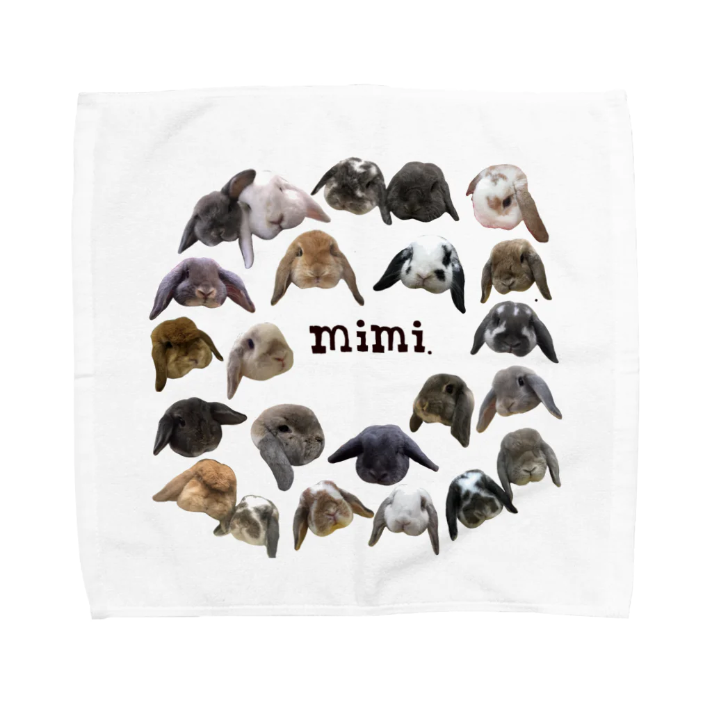 うさかふぇmimiSHOPのたれみみ主義 Towel Handkerchief