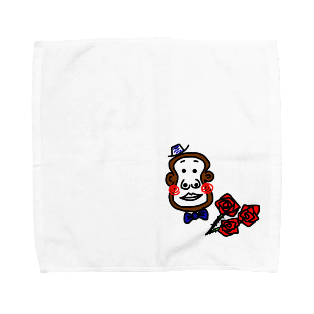 おさるん家の紳士なおサルです Towel Handkerchief