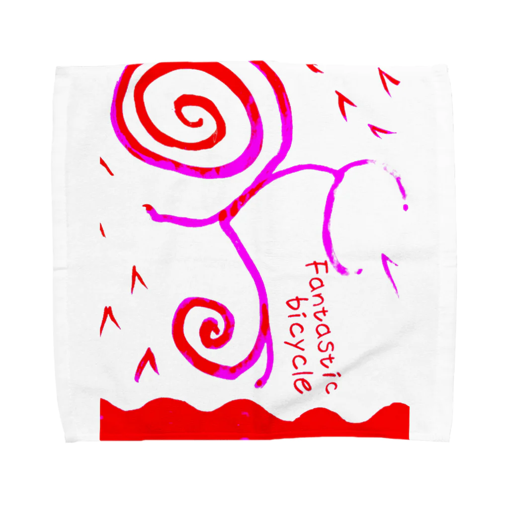 tomspacemanのファンタスティックバイシクル Towel Handkerchief
