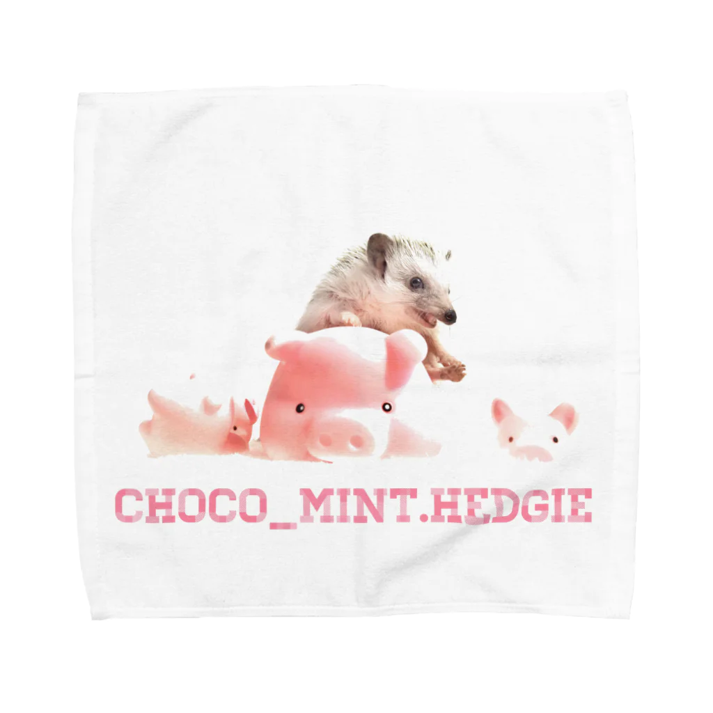 CHOCO’S STUDIOのOn the pig Towel Handkerchief