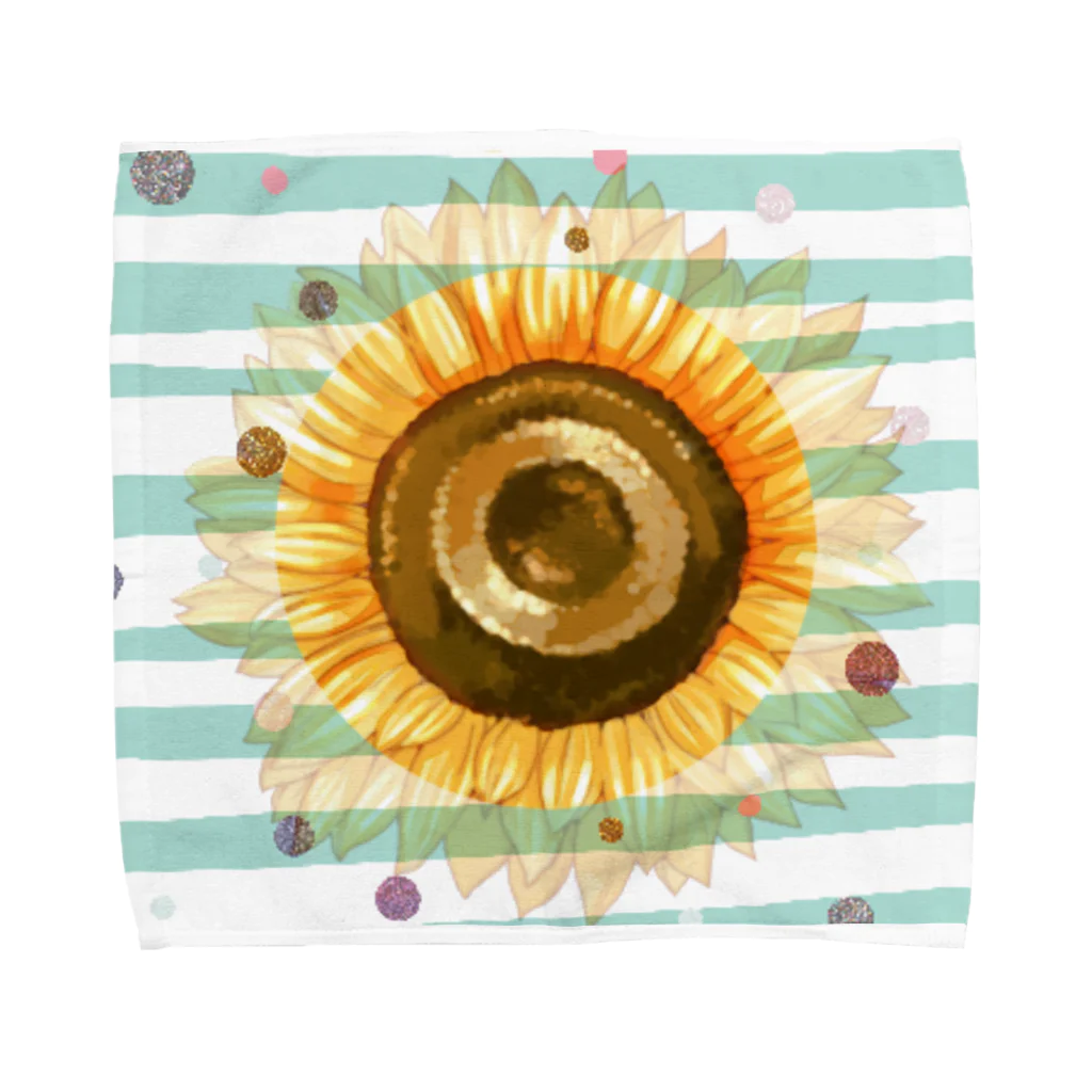 cocoyumi8の太陽みたいなひまわり Towel Handkerchief