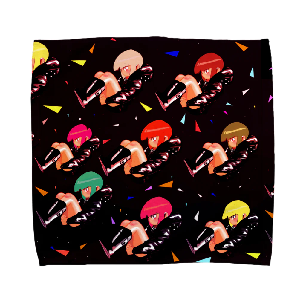 (ᵔᴥᵔ)の宇宙 Towel Handkerchief