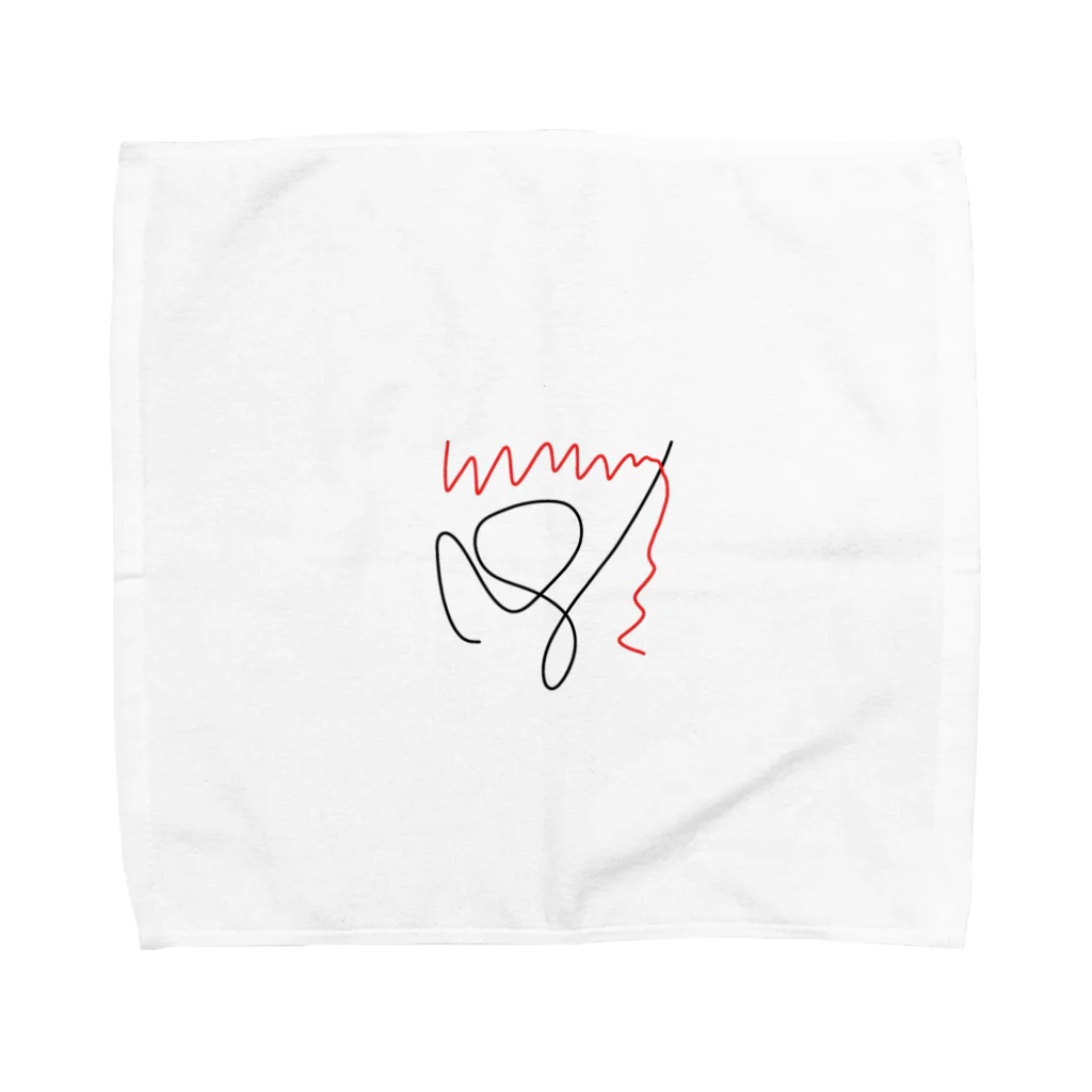 ブラックストーン麻衣の3秒で描き殴った二本の線 Towel Handkerchief