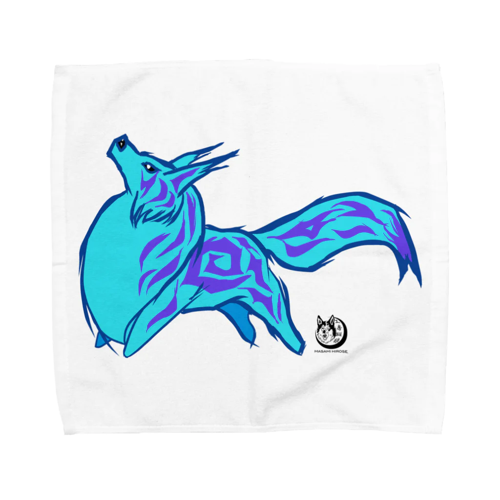 工房斑狼の青い幻獣 Towel Handkerchief