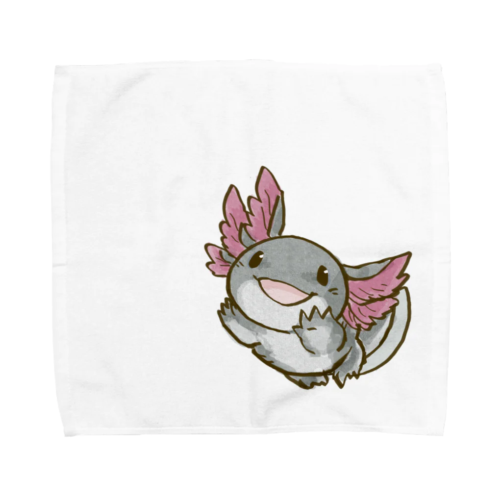 うすたのブラックウーパールーパー Towel Handkerchief