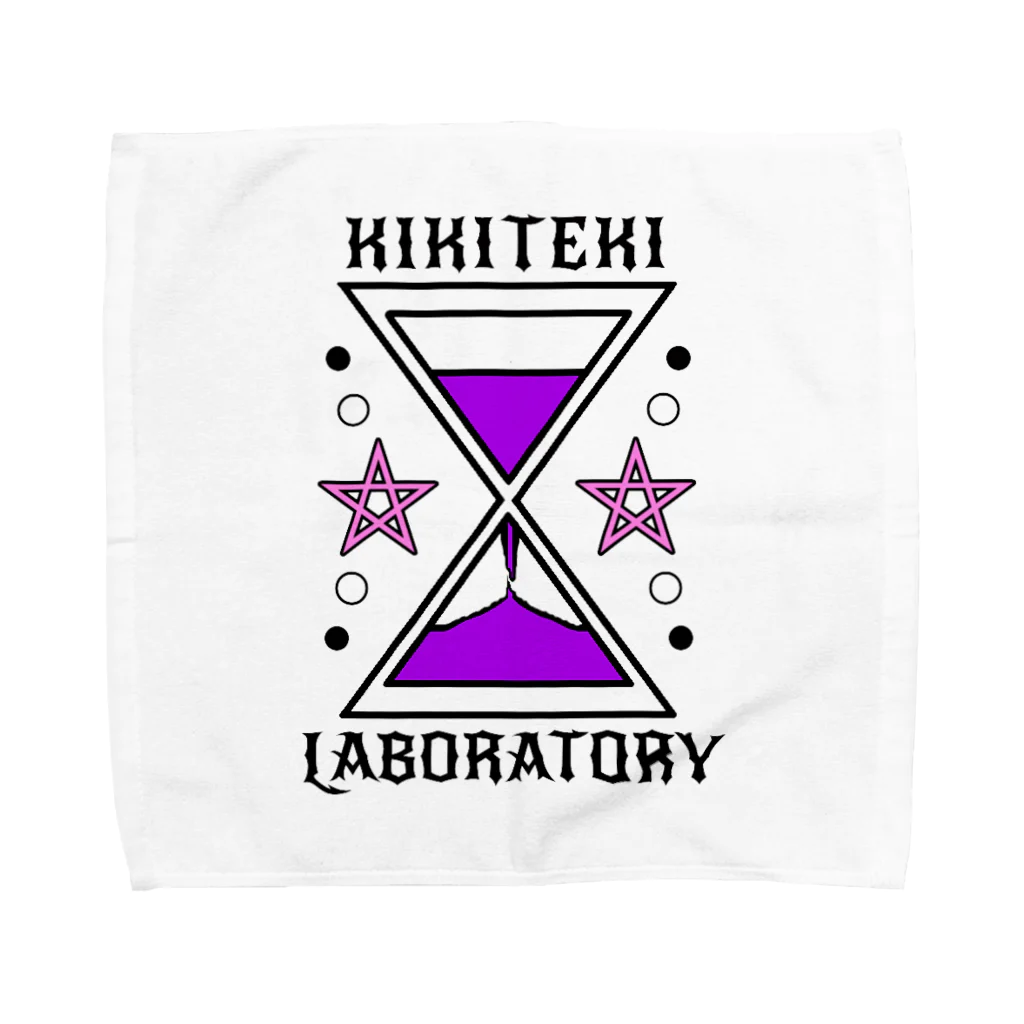 KIKITEKI_LABORATORYの砂時計 紫×ピンク Towel Handkerchief