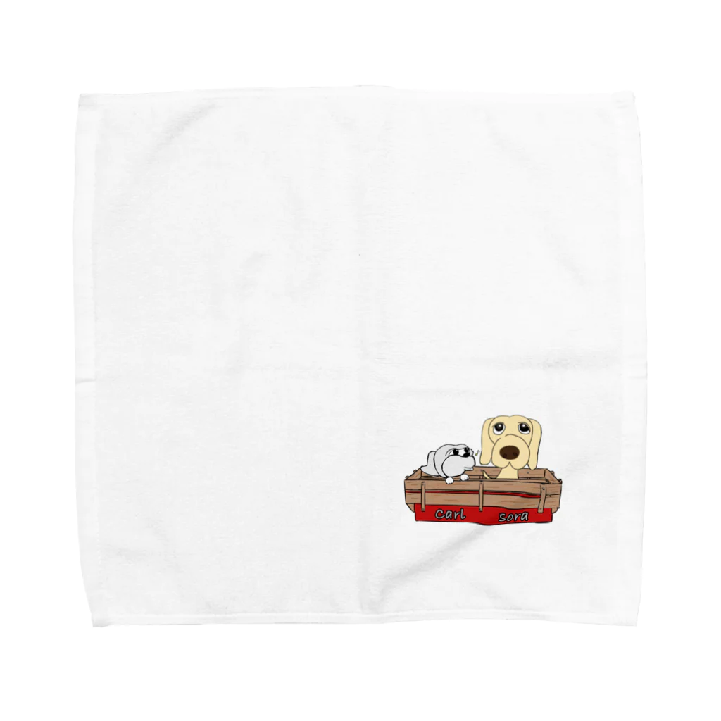 ソラッキーのsora   Carl Towel Handkerchief