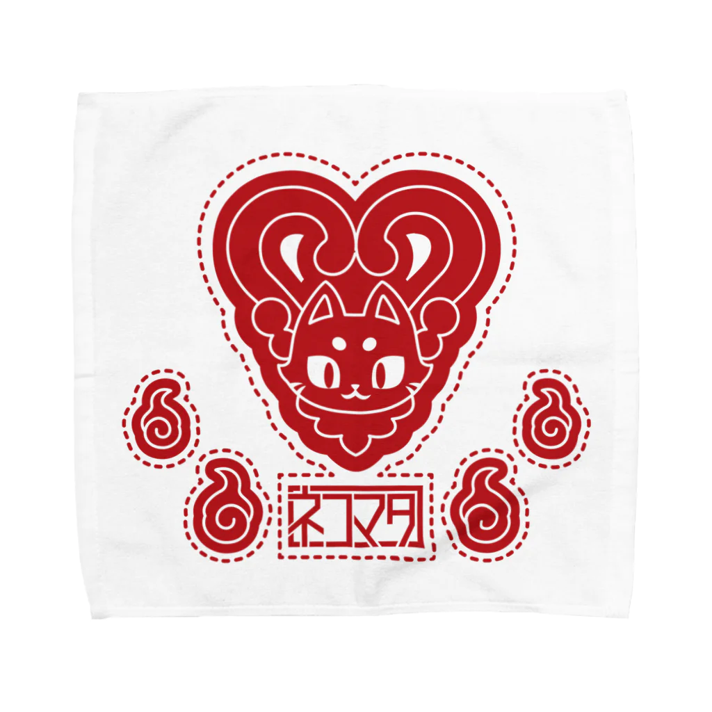 トンガリゴートの猫又ロゴ Towel Handkerchief