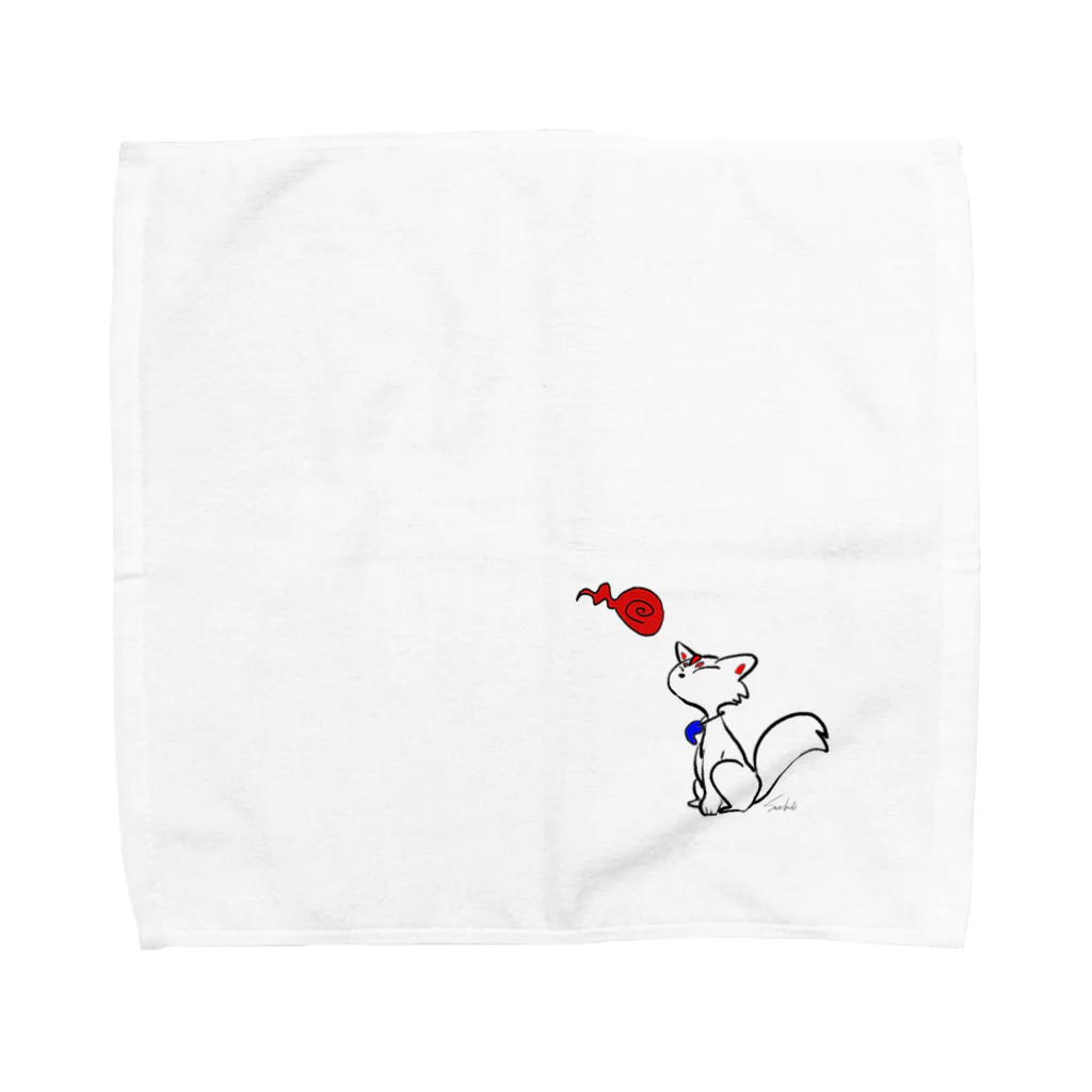 Okojomama's galleryのはんじゅく稲荷 Towel Handkerchief