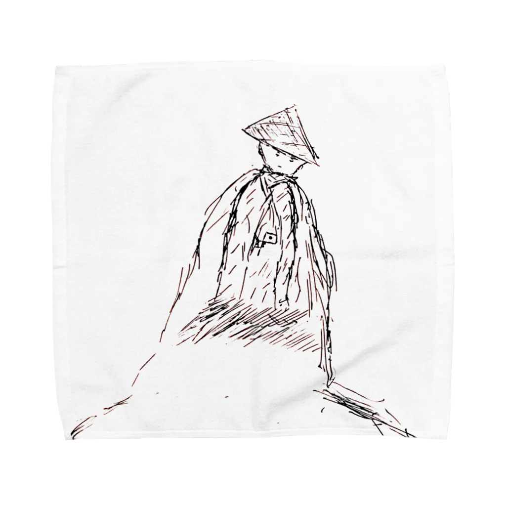 誰徒のツワブキ童子 Towel Handkerchief