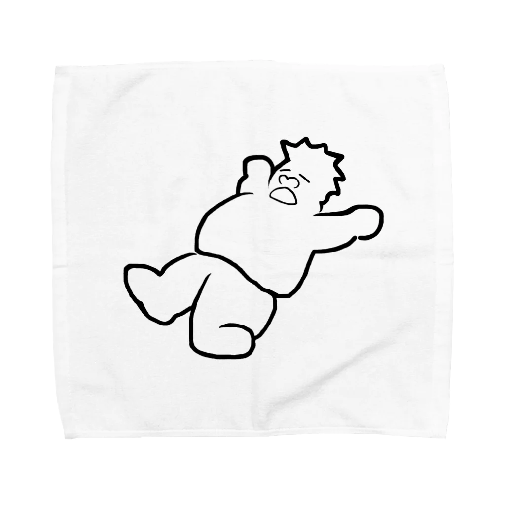 jagarikoの寝る。 Towel Handkerchief