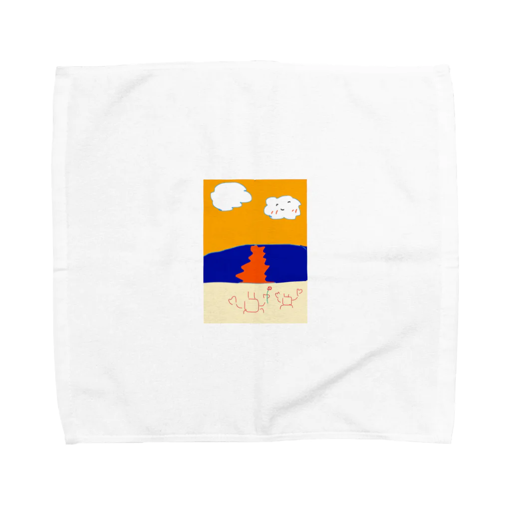 rapunzel0729の夕焼け浜辺のプロポーズ Towel Handkerchief